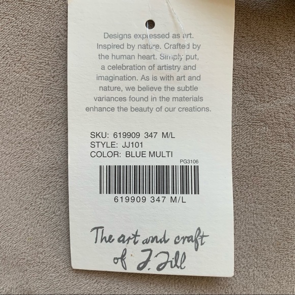 J. Jill Wide Pastel Stripe D-Ring Belt M/L NWT - Picture 5 of 5